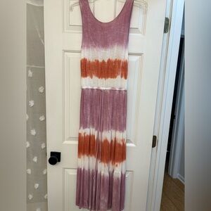 Tie dye maxi dress